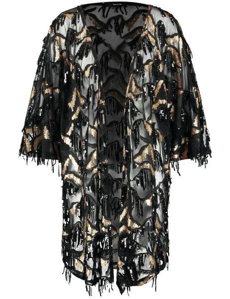 JACKE GEWIRKE - 01102/SCHWARZ GEMUSTERT