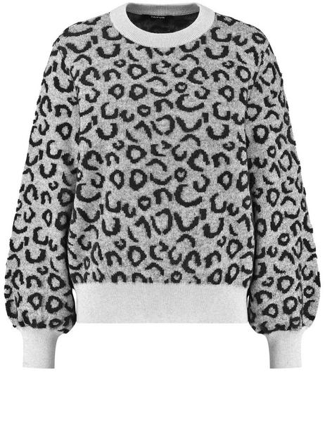 PULLOVER 1/1 ARM - 02202/FOG GEMUSTERT