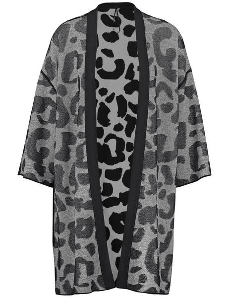 JACKE STRICK - 02202/FOG GEMUSTERT