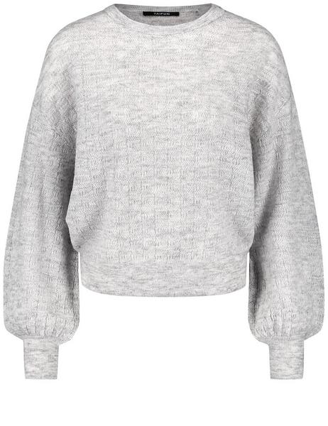 PULLOVER 1/1 ARM - 02241/SILVER SHINE MELANGE