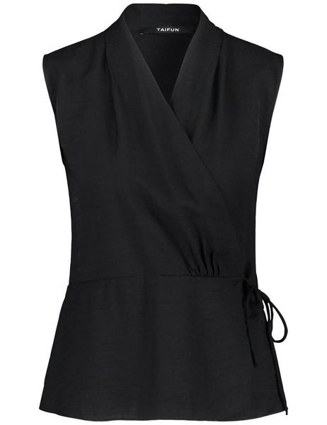 BLUSE OHNE ARM - 01100/SCHWARZ