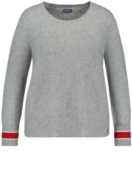 PULLOVER 1/1 ARM - 204490/BRIGHT LIGHT MELANGE