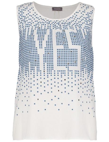 TOP GEWIRKE - 09702/OFFWHITE GEMUSTERT