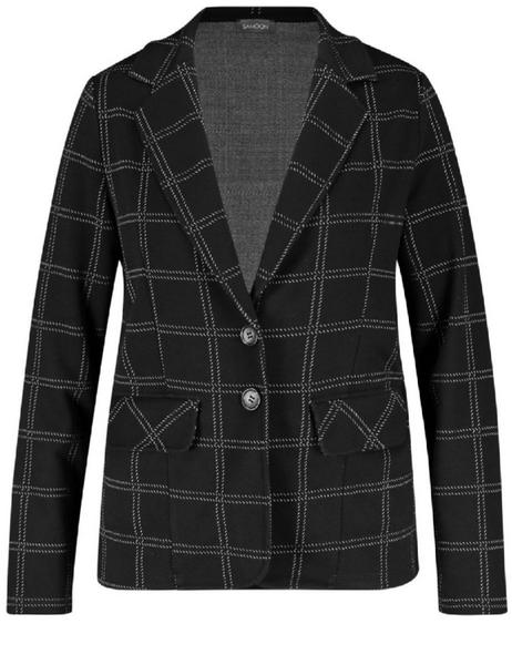 JACKE GEWIRKE - 01102/BLACK GEMUSTERT