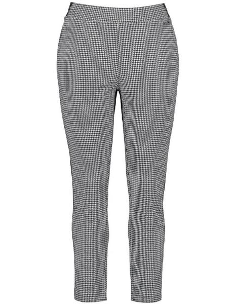 HOSE GEWIRKE / STRIC - 01102/BLACK GEMUSTERT