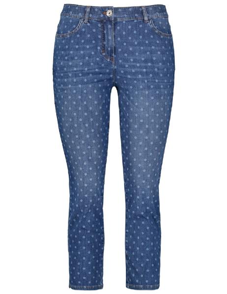 HOSE JEANS VERKUERZT BETTYJEANS - 08979/BLUE DENIM
