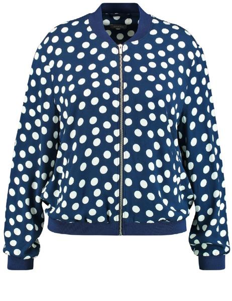 BLAZER LANGARM - 08152/ESTATE BLUE GEMUSTERT