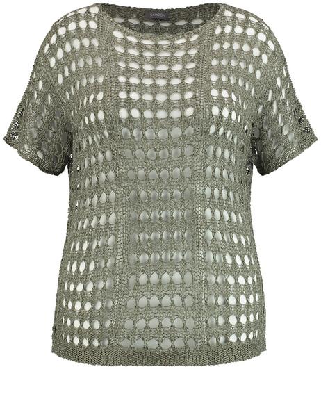 TOP STRICK - 05140/CACTUS GREEN