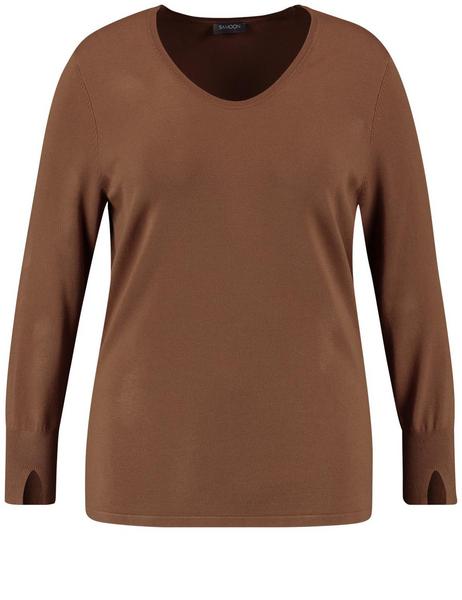 PULLOVER 1/1 ARM - 07190/COFFEE GRAIN