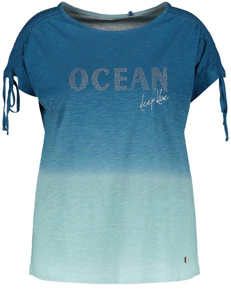 T-SHIRT 1/2 ARM - 08402/SKYLIGHT GEMUSTERT