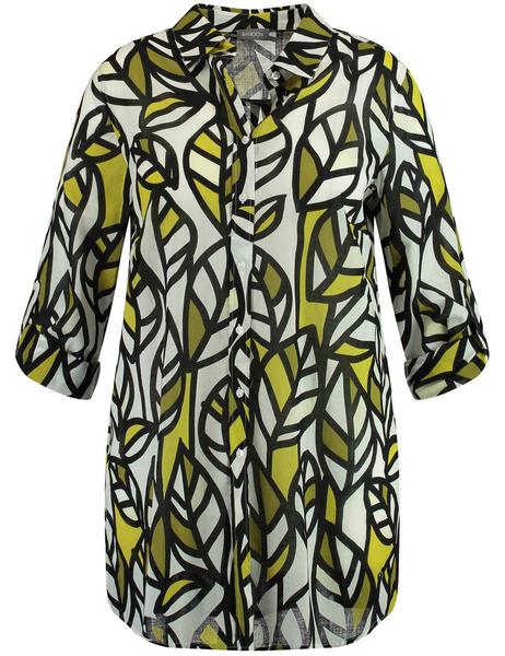 BLUSE 1/1 ARM - 05322/CITRONELLA GEMUSTERT