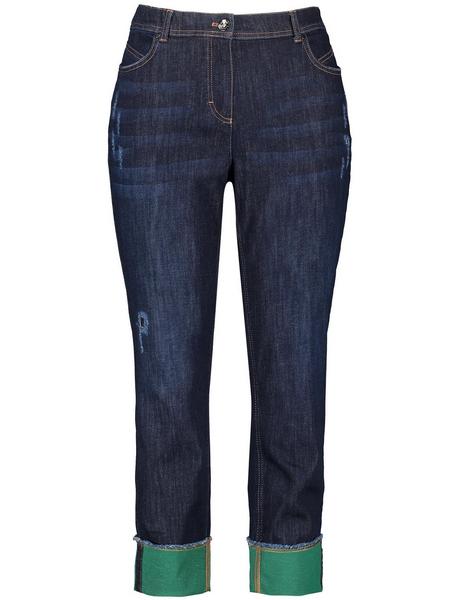 HOSE JEANS VERKUERZT BETTYJEANS - 08999/RAW BLUE D