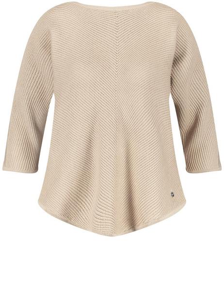 PULLOVER 3/4 ARM - 09310/STONE