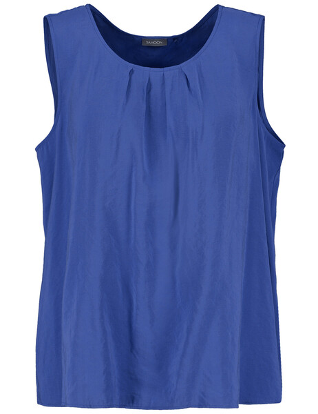 BLUSE OHNE ARM - 08750/COBALT BLUE