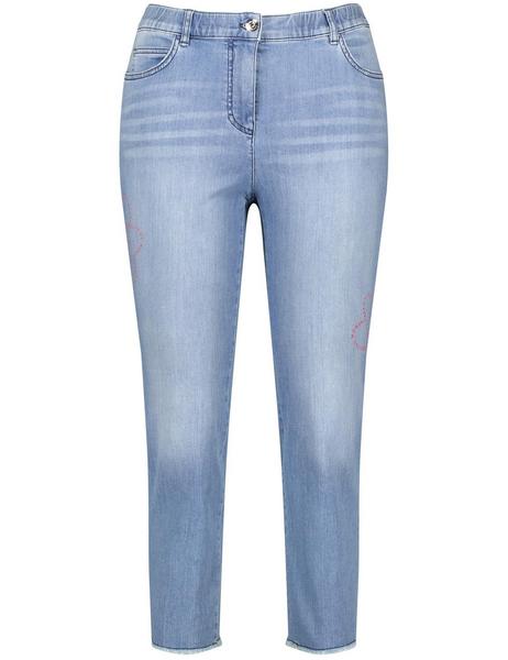 HOSE JEANS VERKUERZT BETTY - 08969/LIGHT BLUE DENI