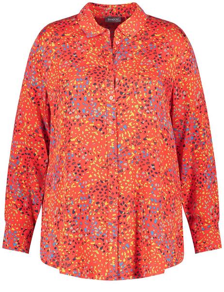 Hemdbluse mit Allover-Print