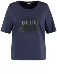 T-Shirt mit verziertem Wording-Print