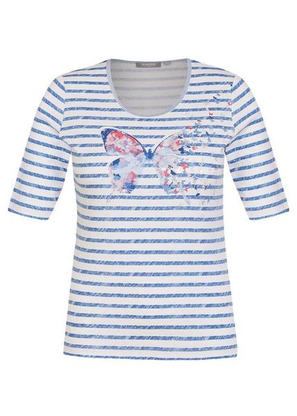 T-SHIRT - 359/MITTELBLAU