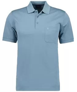 Softknit-Polo mit Brusttasche, kurzarm