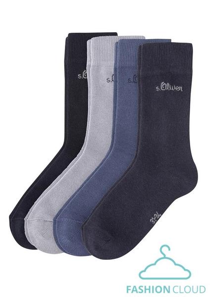Junior Fashion Socks 4p - 0030/blue combination