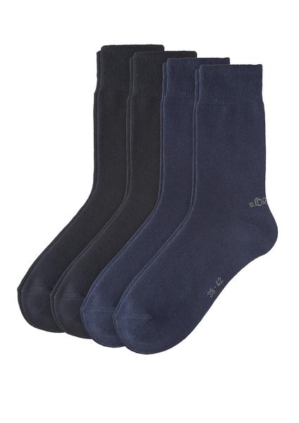 Unisex Classic Socks 4p - 0004/navy