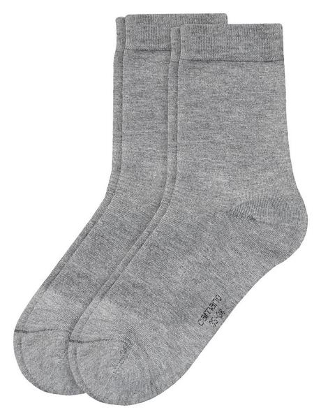 Women Socks Silky 2p - 0010/dark grey mel.