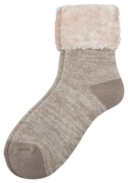 Women Cosy socks 1p - 0063/taupe