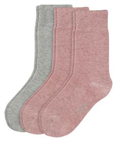 CA-Soft Children Socks 3p - 4300/chalk pink melang
