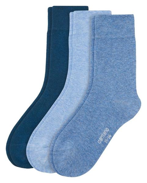 Children Basic Socks 3p - 5240/ice blue melange