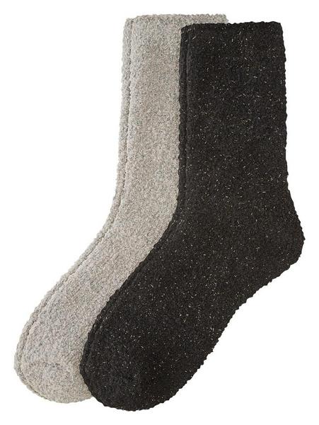 Women Fashion Socks Cosy 2p - 9999/05 black
