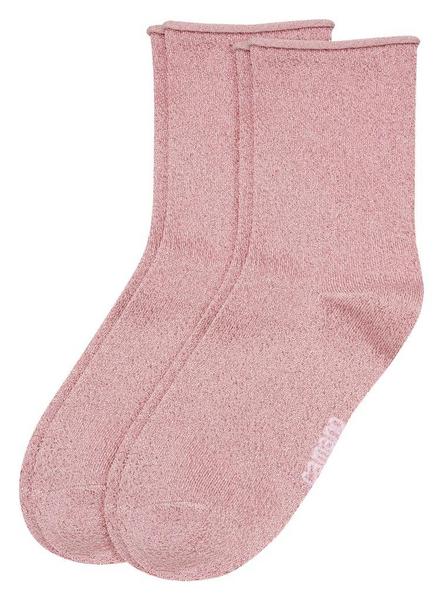 Woman fashion Socks 2P - 4290/silver rose