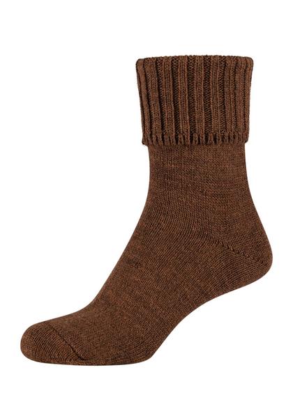 Women wool-mix Socks 1p - 8720/toffee melange