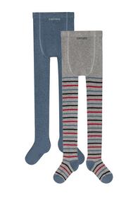 Children ca-soft organic cotton stripes Tights 2p