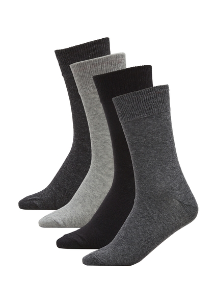 Unisex essentials Socks 4p - 9997/black mix
