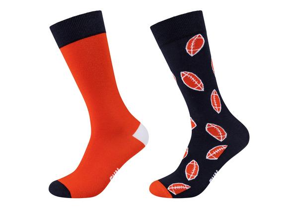 Unisex Motifs Socks 2p - 2580/mandarin