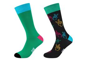 Unisex organic cotton Motifs Socks 2p