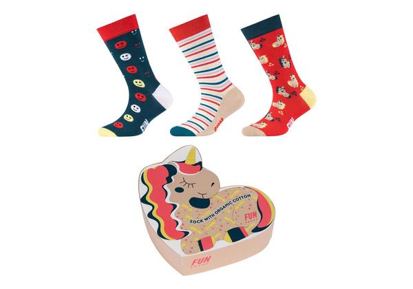 Kids organic cotton Comic Socks BOX - 2800/georgia