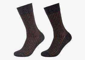 Men ca-soft shadow stripes Socks 2p