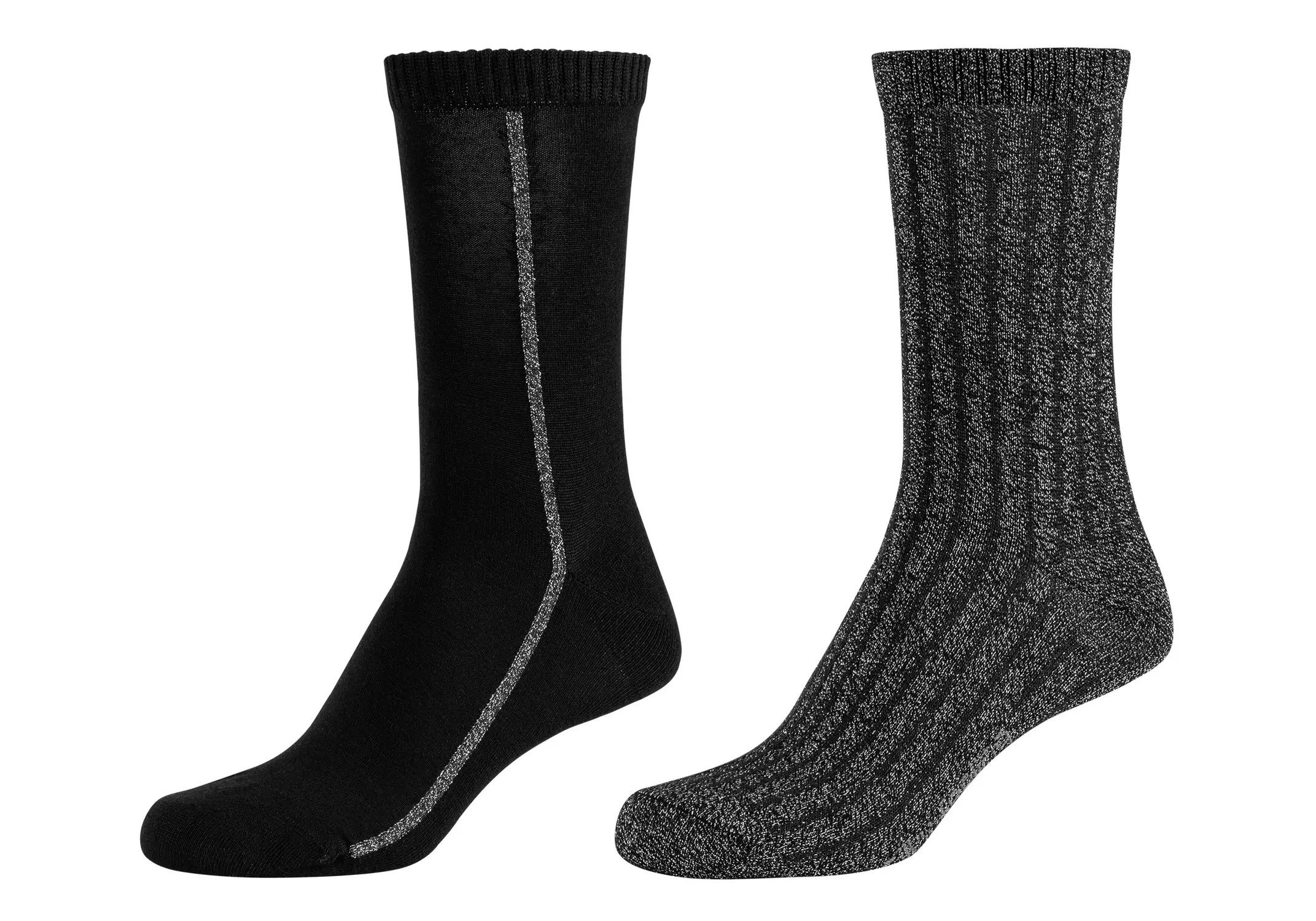 Women silky lurex Socks 2p