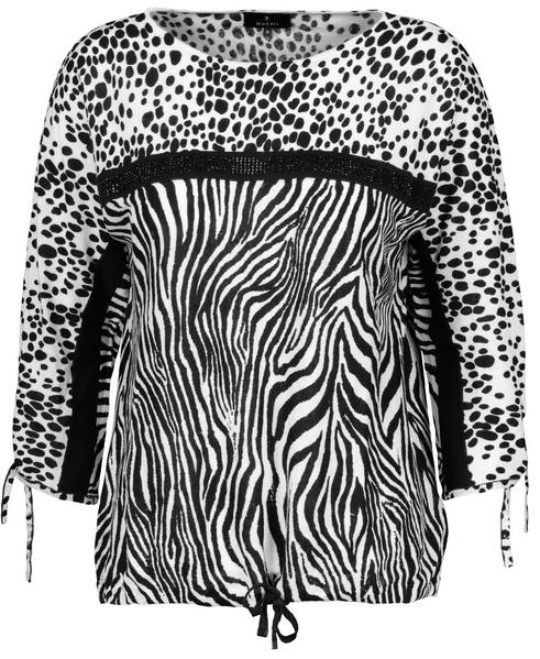 Pullover - 998/schwarz gemustert