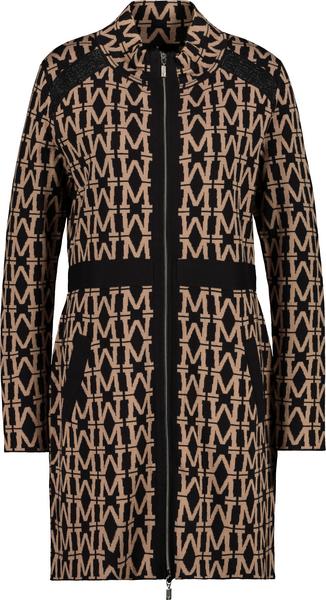 Mantel - 998/schwarz gemustert