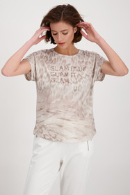 T-Shirt - 187/nude gemustert