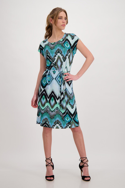 Kleid - 614/fresh mint gemustert