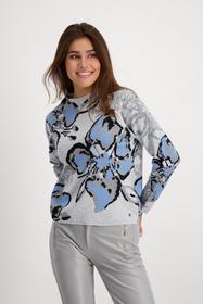 Pullover - 812/cloud melange gemustert