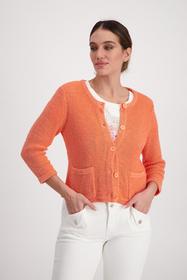 Strickjacke, apricot