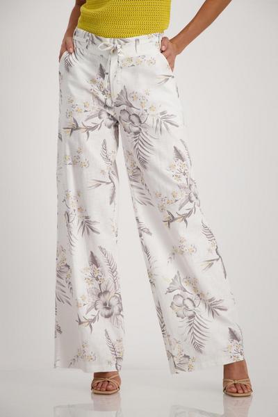 Hose - 502/smokey taupe gemustert