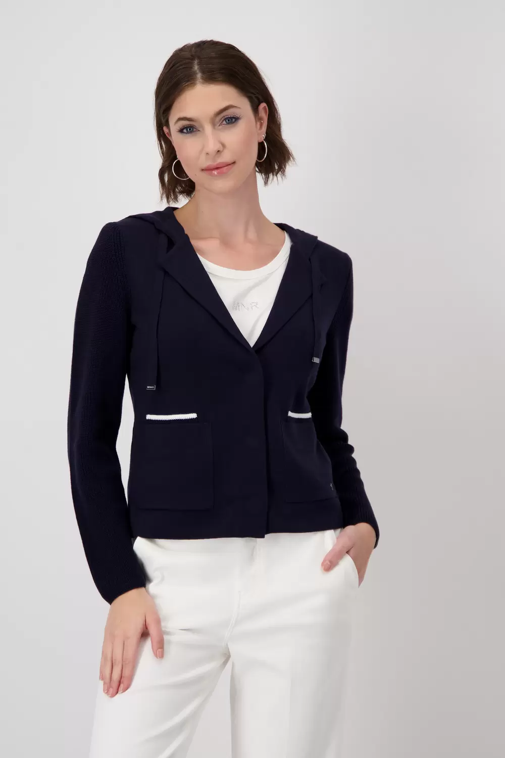 Strickjacke, deep ocean