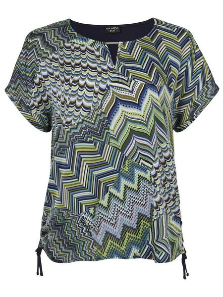 Bluse Rundhals 1/2 Arm Druck