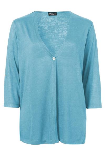 Jacke V-Ausschnitt 3/4 Arm Knopf - 580/t