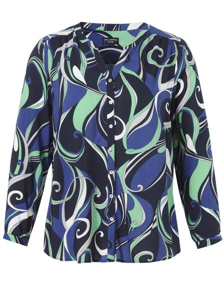 Bluse Rundhals 1/1 Arm Druck